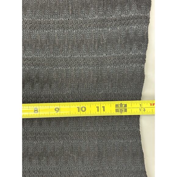 FREE PEOPLE Textured Stretch Knit Flounce Mini Dress Women's Small Black Boho - Picture 7 of 11